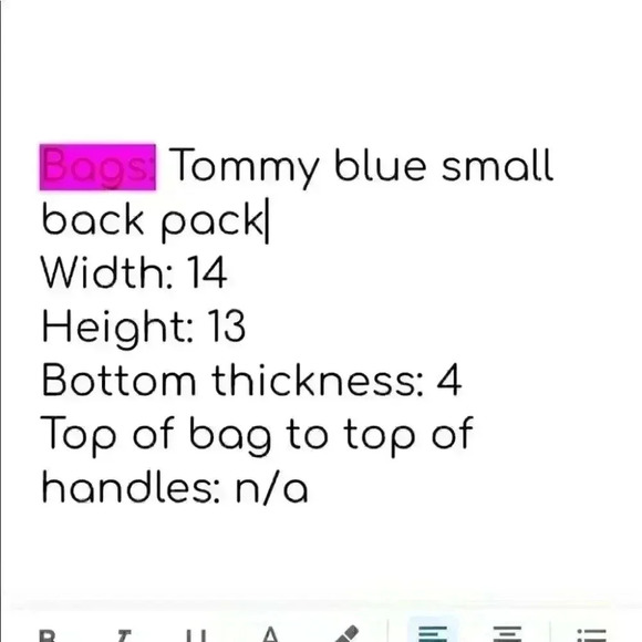 Tommy Hilfiger Small Blue Red White Women' s Backpack  EUC - Picture 4 of 5